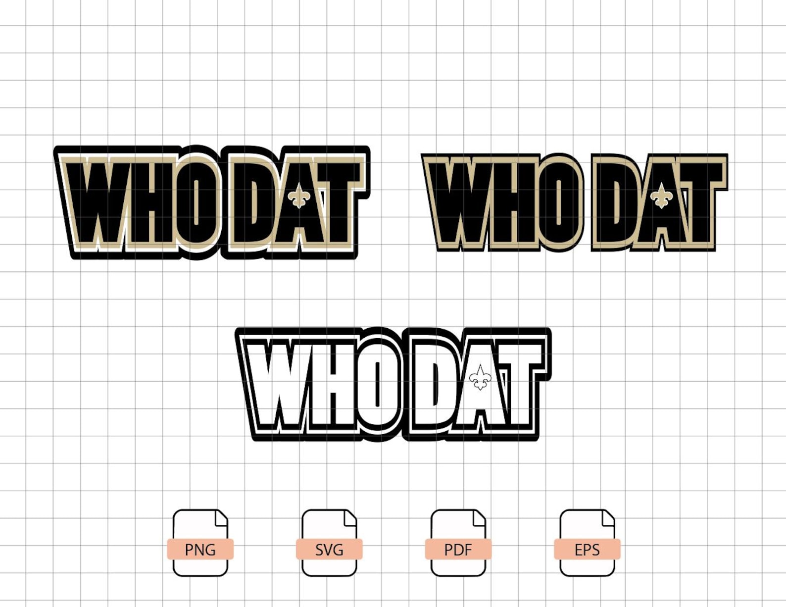 Dat Svg Who Dat New Orleans SVG Design — Show Your NOLA Pride With Custom Game ...