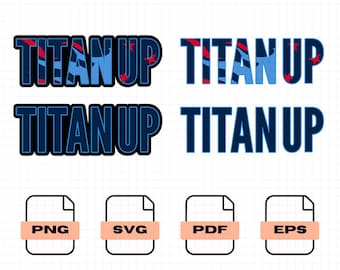 Design Titan Up SVG — Mostre seu orgulho pelo Tennessee com equipamentos personalizados para o dia do jogo.