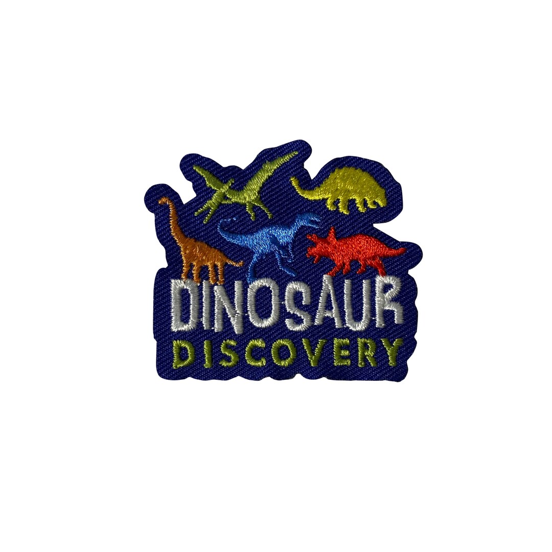 Dinosaur Discovery Embroidered Iron on Patch - Dino 51-A - Etsy
