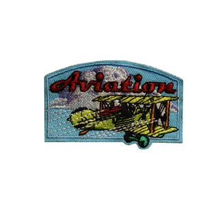Aviation Airplane Embroidered Iron On Patch 48-D