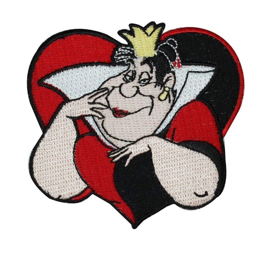 Disney Villain Queen of Hearts Alice in Wonderland Embroidered Iron on ...
