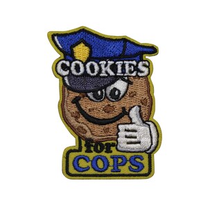 Cookies For Cops Embroidered Iron On Patch 47-E