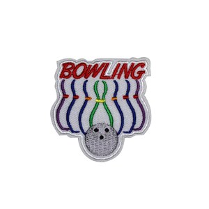 Bowling Embroidered Iron On Patch 50-W