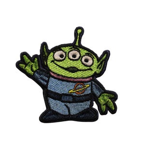 Toy Story Alien Cartoon Characters – Green Embroidered Iron-On Patch, Single, UB Brand