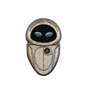 Pixar Wall-E Eve Future Space Robot Embroidered Iron On Patch - Kids Disney Movie 03-F