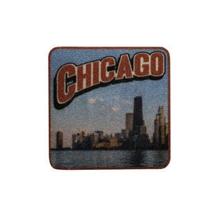 City Of Chicago Illinois IL Printed Iron On Patch 59-B