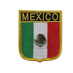 Country Of Mexico Embroidered Iron On Patch - Travel 122-M
