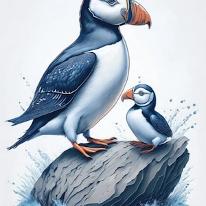 16 cliparts mignons de pingouin.