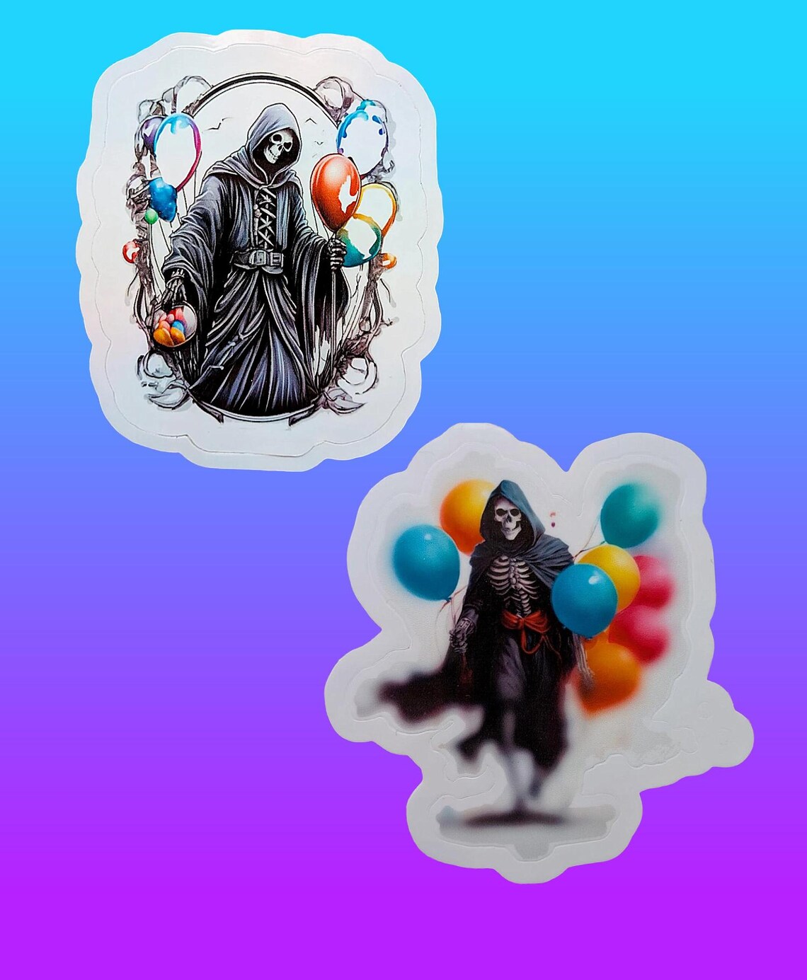 Death Reaper Sticker Grim Reaper Stickers, Halloween Stickers. Fade & Scratch Proof. - Etsy UK