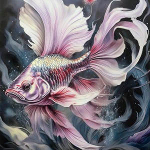 Clipart élégant poisson rouge. 16 images de haute qualité