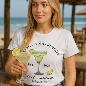 Festa de despedida de solteira de Margs e matrimônio personalizada PNG para impressão – Design personalizado de PNG de Margarita em aquarela com o nome da noiva