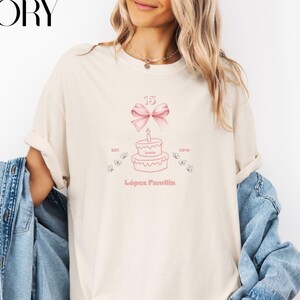 Mis Quince Squad Shirt Comfort Colors Custom Quinceanera Shirts Matching Quinceanera Gift Glam Pink Coquette Bow 15th Birthday Party Tshirt