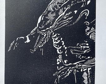 ALIEN 1979 Xenomorfo «El octavo pasajero» Impresión artística en linóleo Edición limitada