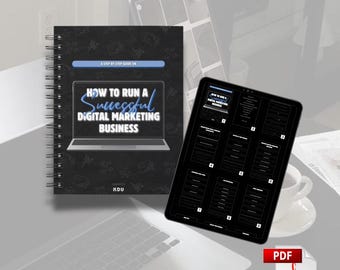 How To Run A Successful Digital Marketing Business, Digital Marketing eBook, Digital Download, PDF File, Beginner Guide, Informative Guide