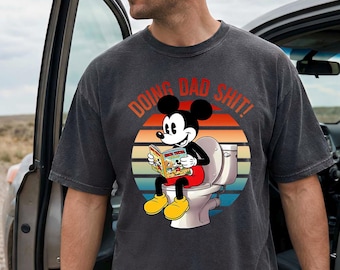 Doing Dad Mickey Shirt, Funny Disney Dad Gift, Comfort Colors® Mickey Mouse Dad Tee, Retro Father's Day Shirt, Mickey Movie Dad Tee