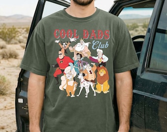 Cool Dads Club Shirt, Dad Shirt, Fathers Day Shirt, Disney Dad Shirt, Gift for Him, Best Dad Ever Shirt, etro 90s Disney Cool Dad Club