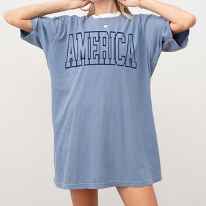 Patriotic America Shirt: Red White Blue Graphic Tee, 4th of July Outfit