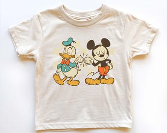Retro Mickey and Donald Shirt, Mickey and Donald Best Friends Shirt, Disney Shirt, Mickey Mouse And Donald Duck Kids Shirt, Disney Shirt