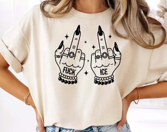 FUCK ICE Protest Shirt, Abolish ICE Activist Tee, Pro Immigrant Statement Shirt, Anti Deportation Unisex Top
