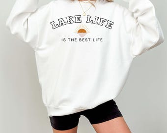 Lake Life Sweatshirt: Cozy Crewneck for Lake Lovers