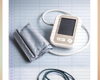 Printable Blood Pressure Log Daily Tracker Chart PDF Excel Health Monitoring Sheet