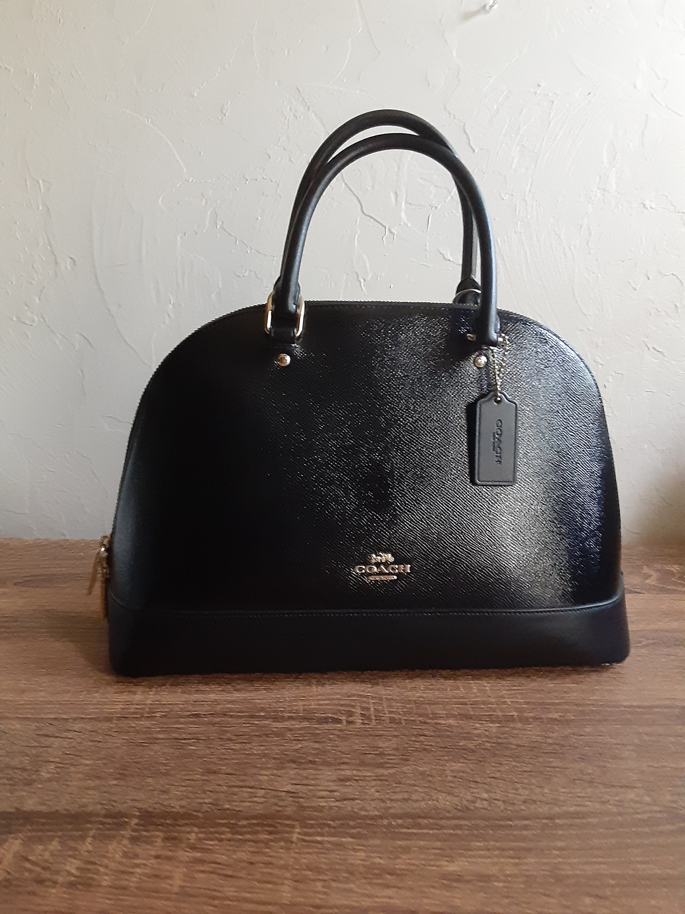 Coach sierra cheap satchel black