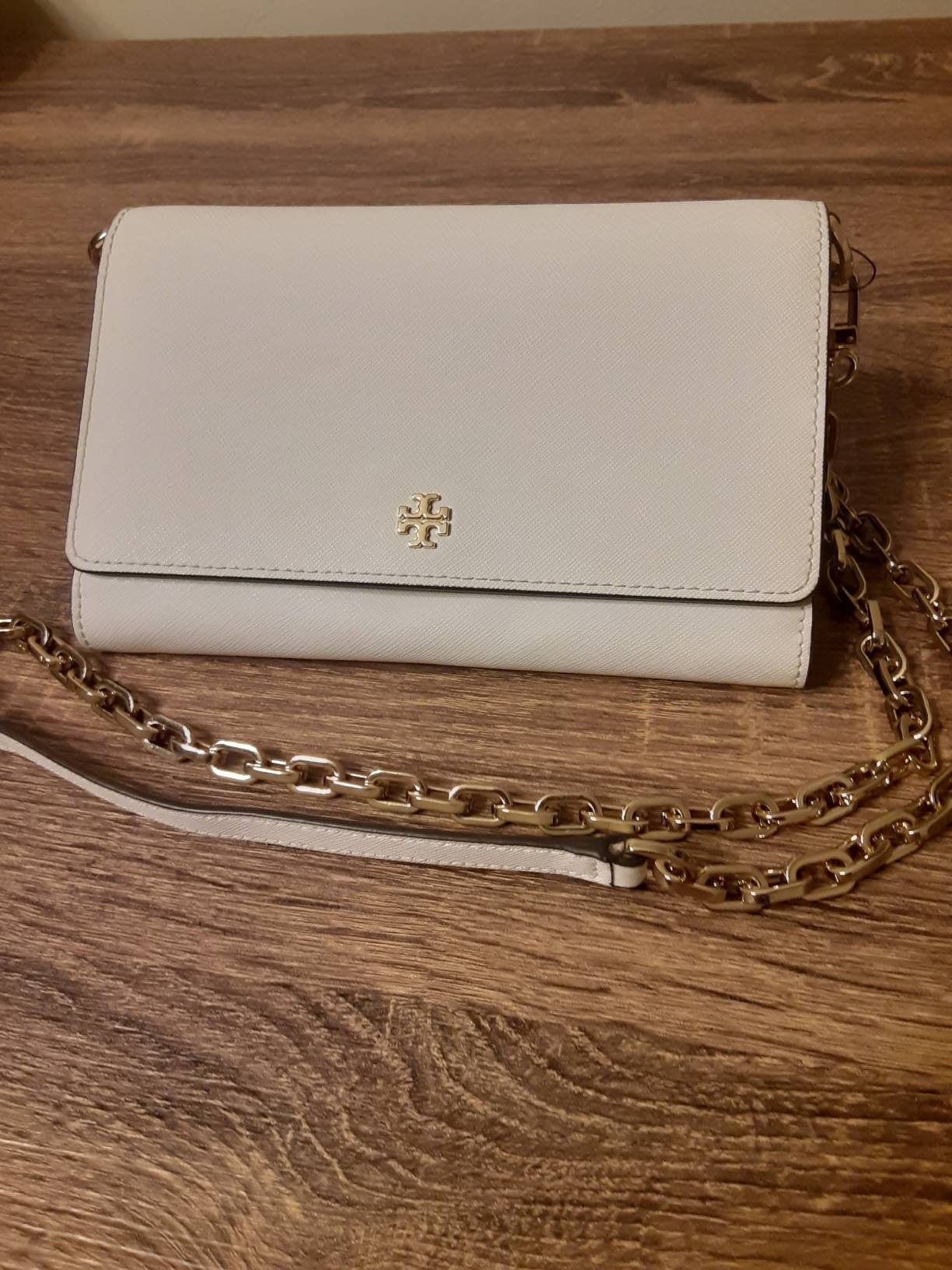 Tory Burch Emerson Chain Wallet Leather Cross Body France