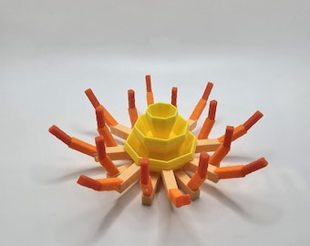 Roblox Grow A Garden Ember Lily - 3D Printed Collectible - Ember Lily Flower Model - Inspired by Roblox Grow A Garden - Unique Gaming Decor