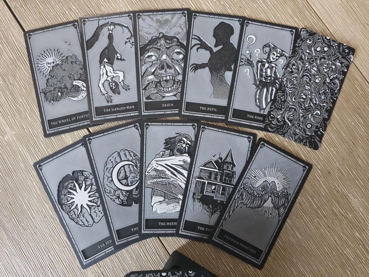 3D Printed Phasmophobia Tarot Deck & Box Replica Set, Horror Game