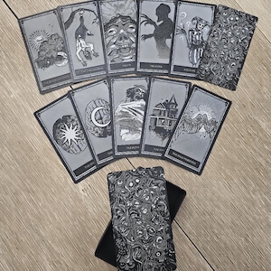 3D Printed Phasmophobia Tarot Deck & Box Replica Set, Horror Game Inspired Cards, Cursed Possession Prop, Ghost Hunting, Gamer Gift, Spooky
