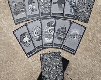 3D Printed Phasmophobia Tarot Deck & Box Replica Set, Horror Game Inspired Cards, Cursed Possession Prop, Ghost Hunting, Gamer Gift, Spooky