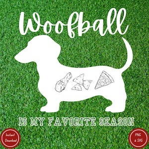 Funny Dog Football Season PNG: Dog Lover Clipart (Digital Download