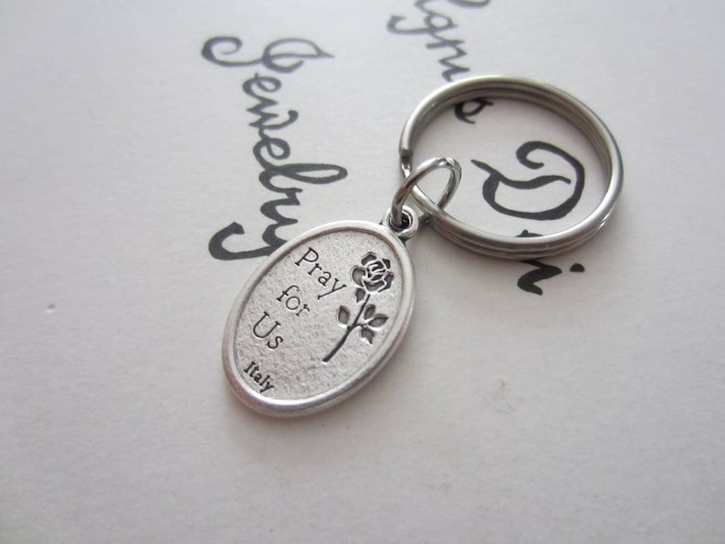 Patron Police-Military Catholic Devotional Confirmation RCIA Gift St Michael Holy Medal Protection Keychain Stainless SteelMade in USA