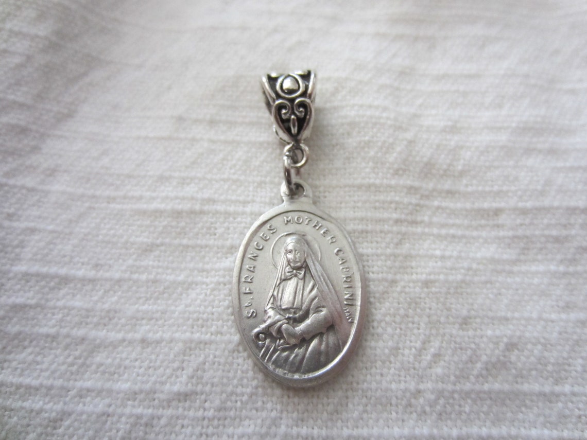 St Frances Mother Cabrini Medal & Pendant, Patron Immigrants Hospitals ...