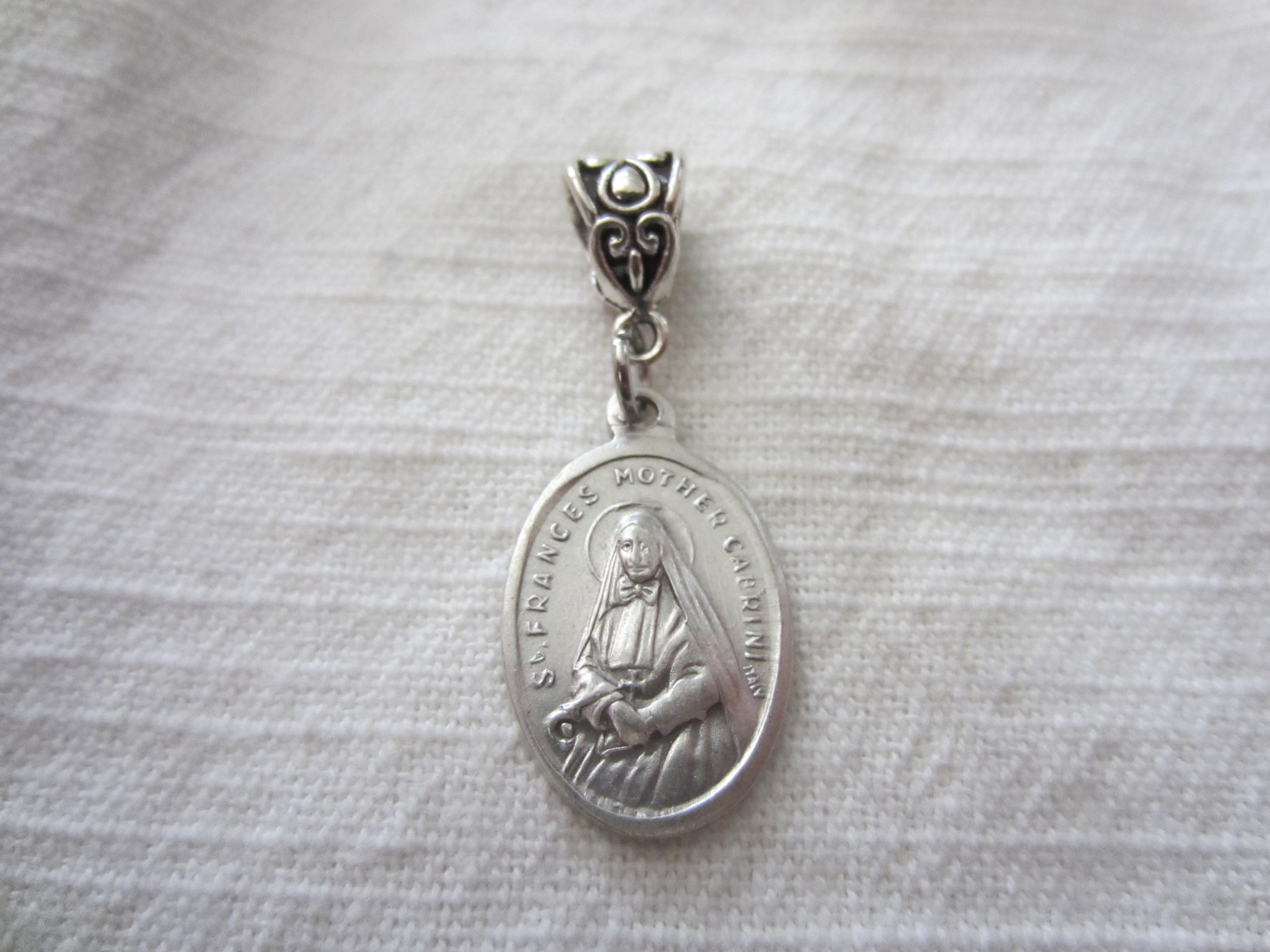 St Frances Mother Cabrini Medal & Pendant, Patron Immigrants Hospitals ...