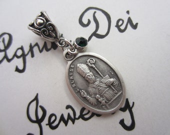VPP Silver Tone St Blaise Medal Pendant Necklace 24 inch Ball Chain Gift Box & Prayer Card VPP Silver Tone St Blaise Medal Pendant Necklace 24 inch Ball Chain Gift Box & Prayer Card