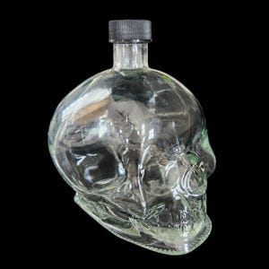 Sammler Glas Schädel Flasche 750ml 26oz
