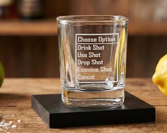 OSRS Shot Glass - Level 99 Drinking - Old School Runescape Inspired Gamer Gift - MMORPG Barware - Man Cave Decor - 99 Party Favor