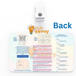 ECG Reference Card: Lead Placement & Interpretation (printable PDF ...