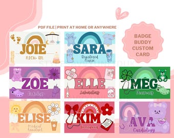 Badge Buddy Custom ID Badge | Printable Name Tag | Horizontal