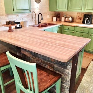 Custom Made to Order Amish Ash Butcherblock Countertops