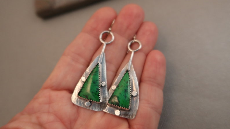 Reduced/Clearance Maw Sit Sit Sterling Silver Dangle Drop Earrings by Strawberry Frog image 6