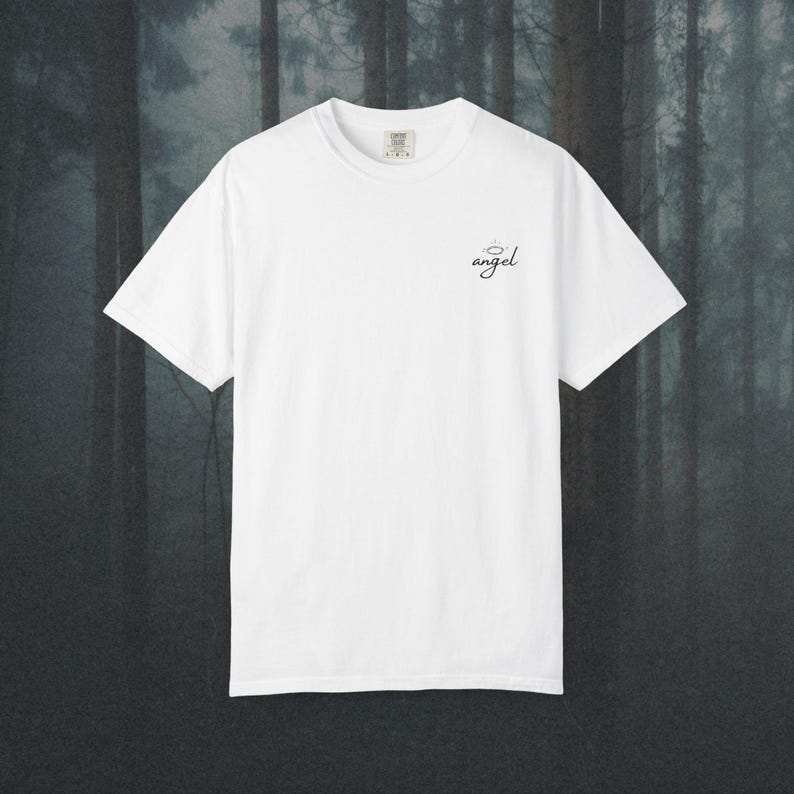 Angel T-shirt - Embroidered Angel Tee image 7
