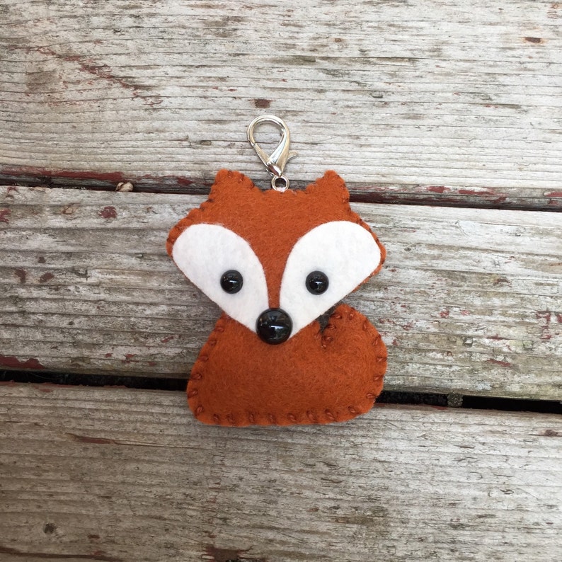 Wool Felt Mini Fox Christmas Ornament / Keychain / Mobile Etsy