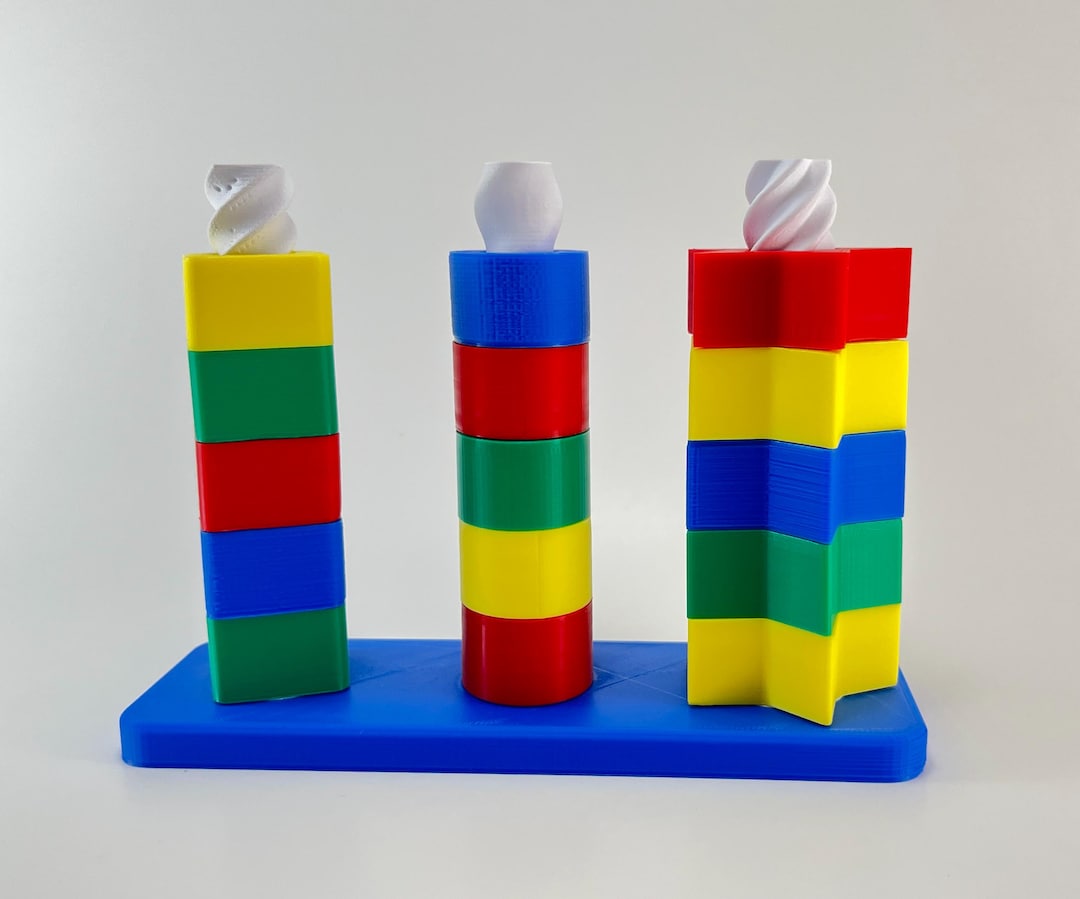 Spinning Stacking Toy for Kids and Toddlers - STEM Toy, Sensory, Motor ...