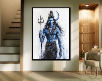 額入り仏像キャンバスアート：エレガントなアジア風禅風インテリア