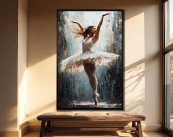 KADING Abstract Ballet Girl Canvas Painting Dancing Ballerina Poster