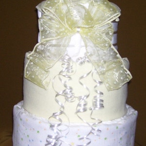 Baby Shower Diaper Cake Decoration Table Receiving Blanket Etsy