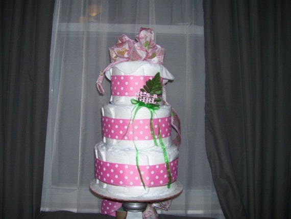 Baby Shower Diaper Cake Party Favors Centerpiece Table Etsy