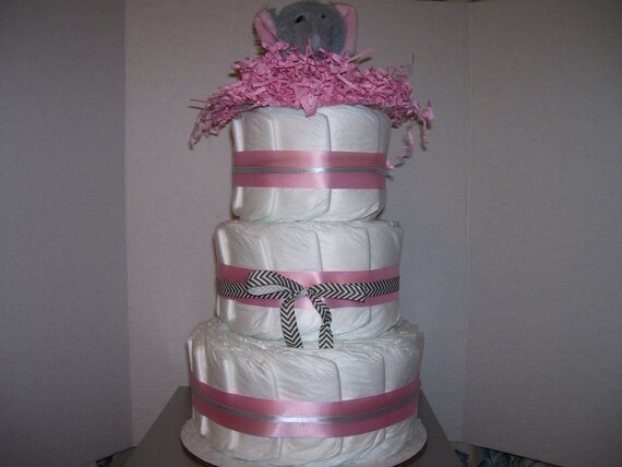 gray and pink baby shower